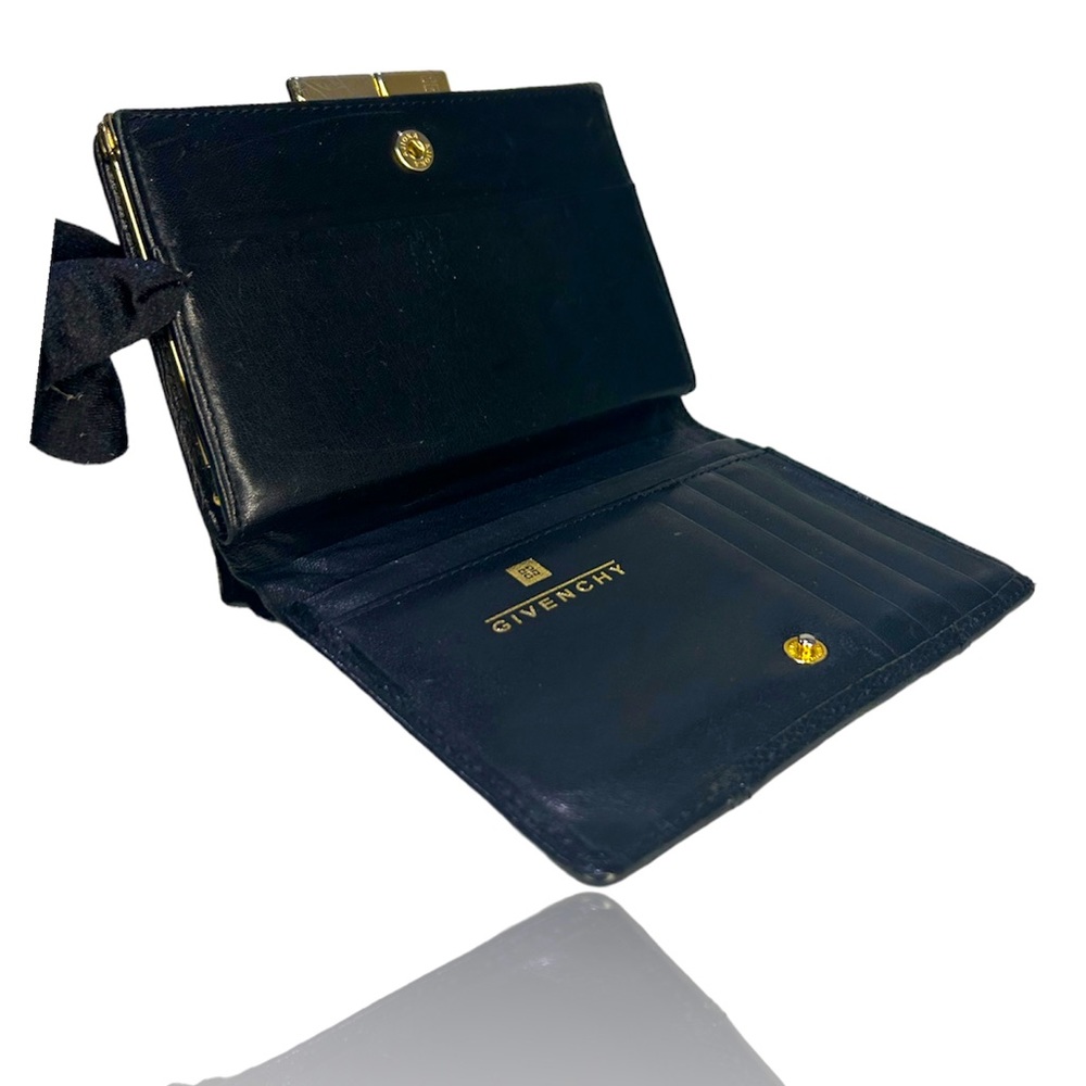GIVENCHY Black Compact Monogram Purse Wallet